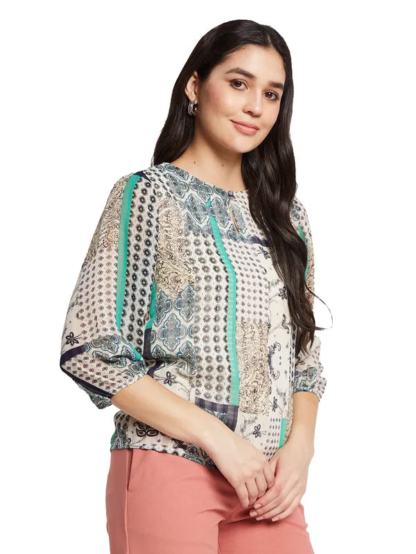 Mettle Print Cotton Top