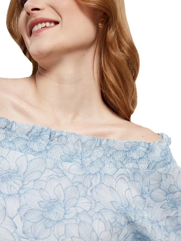 Printed Off-Shoulder Top