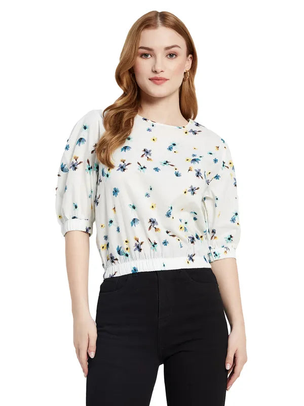 Floral Print Crop Top