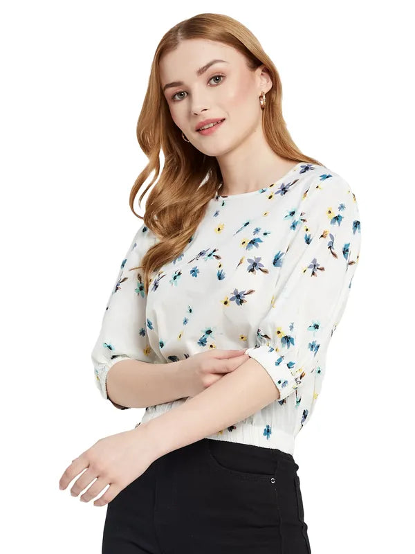 Floral Print Crop Top