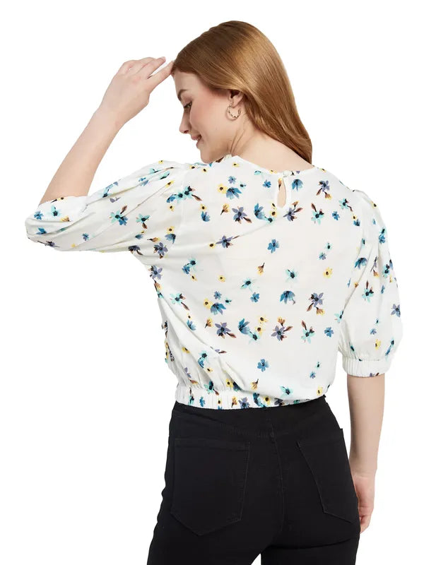 Floral Print Crop Top