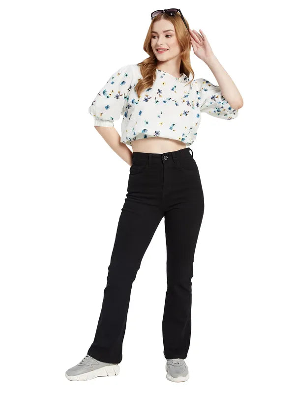 Floral Print Crop Top