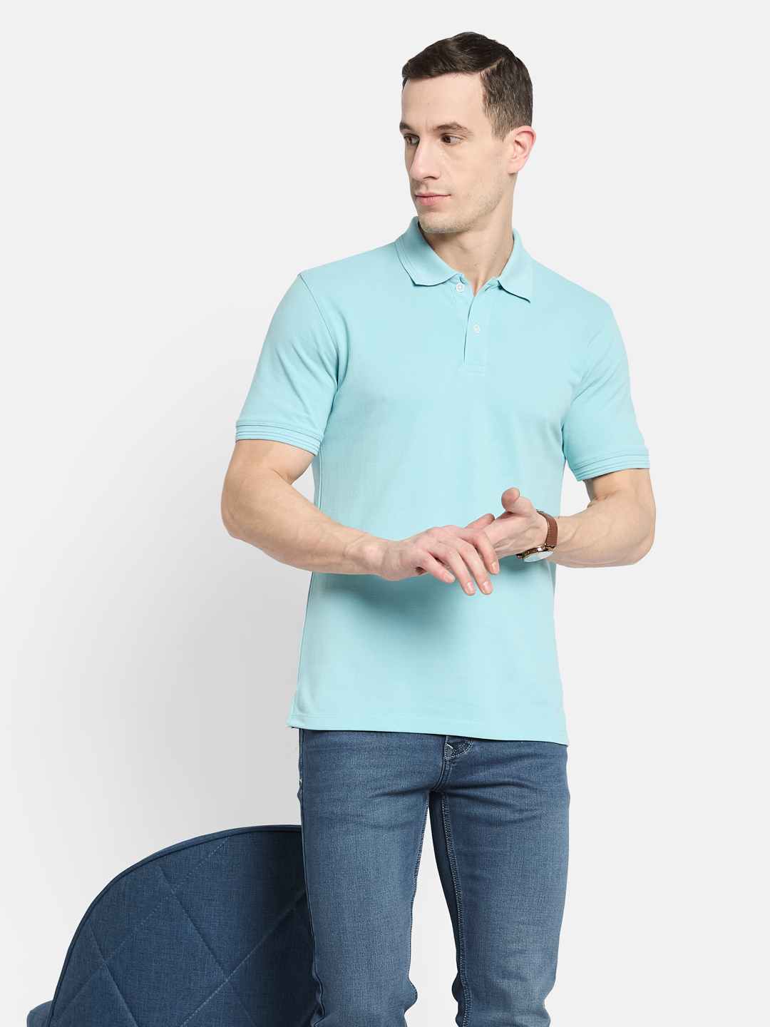 Octave Men Polo Collar T-shirt