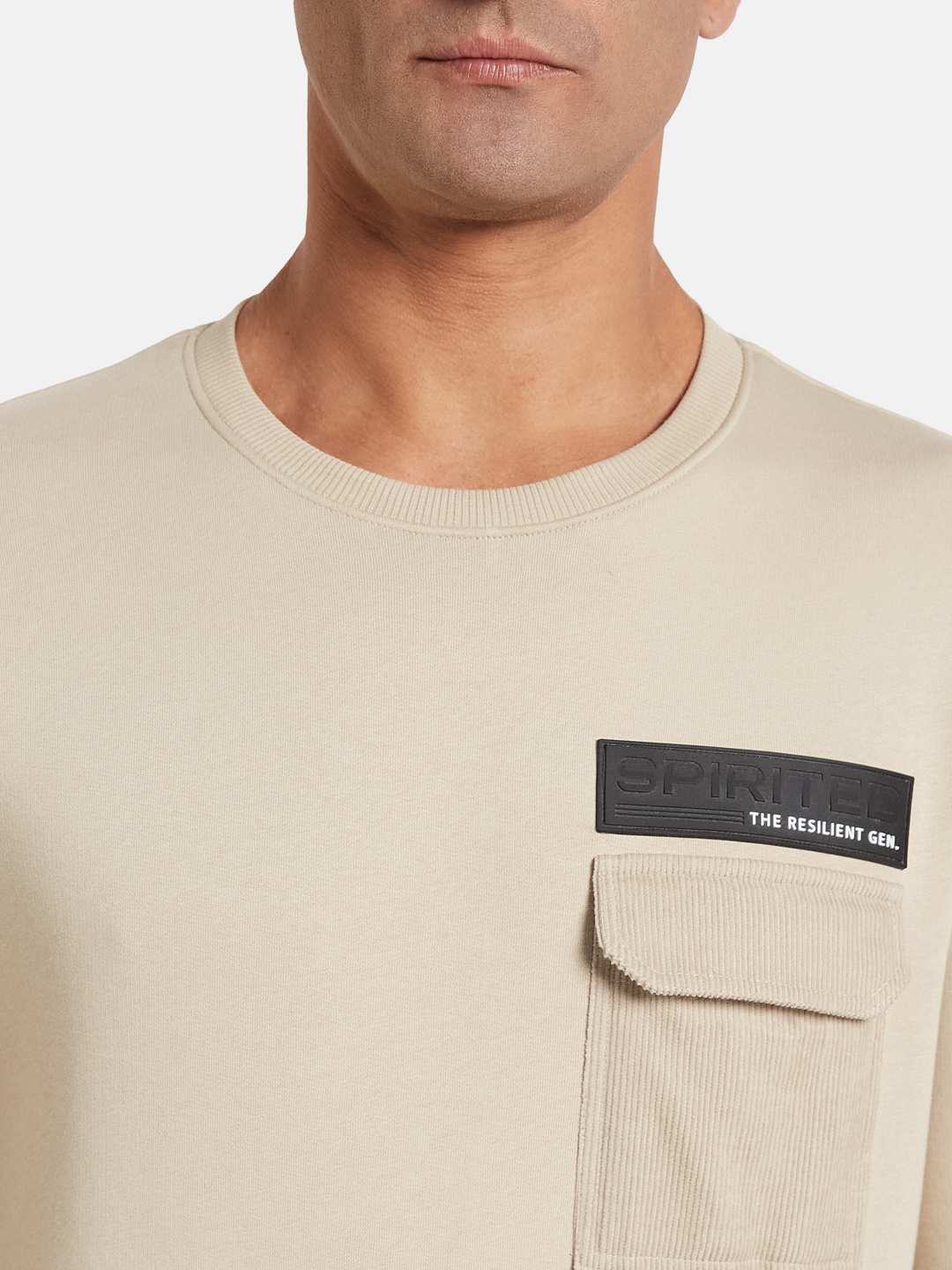 Octave Men Round Neck Pullover Sweatshirt