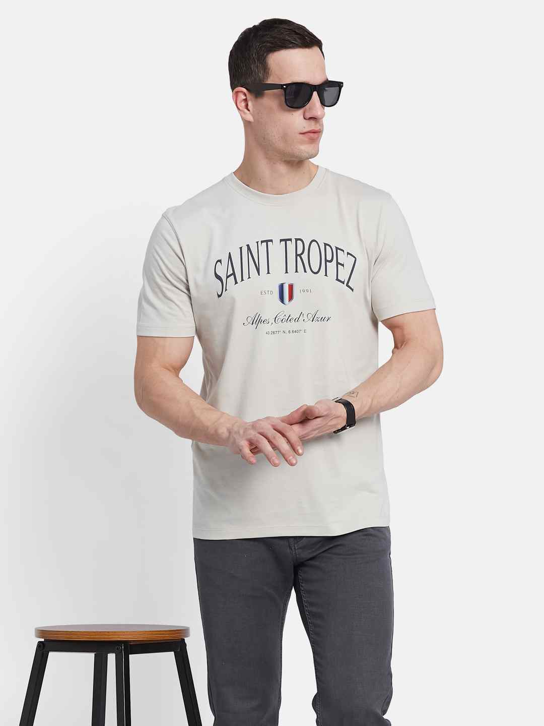 Octave Men Printed T-shirt