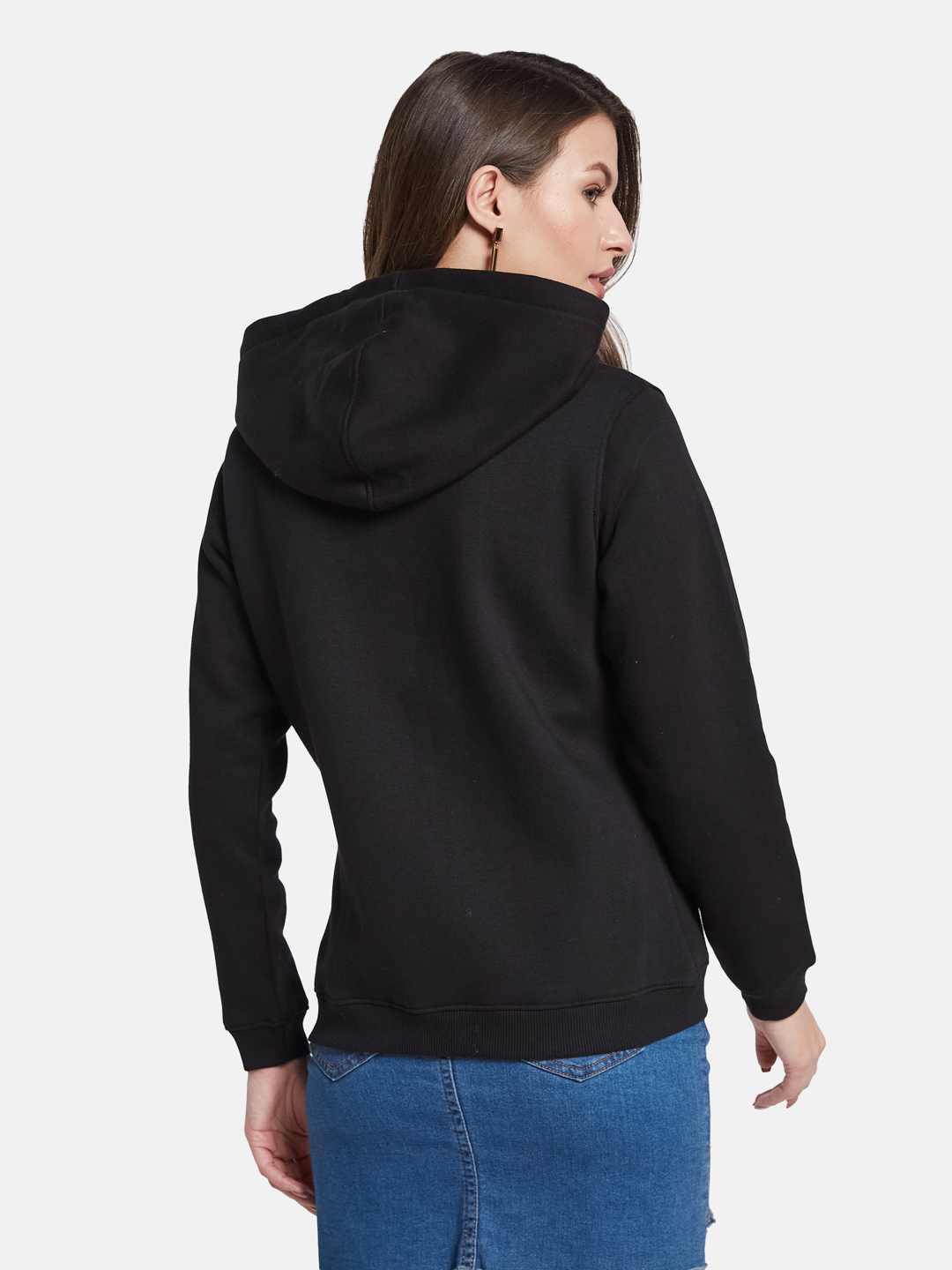 METTLE Women Hooded Front-Open Sweatshirt