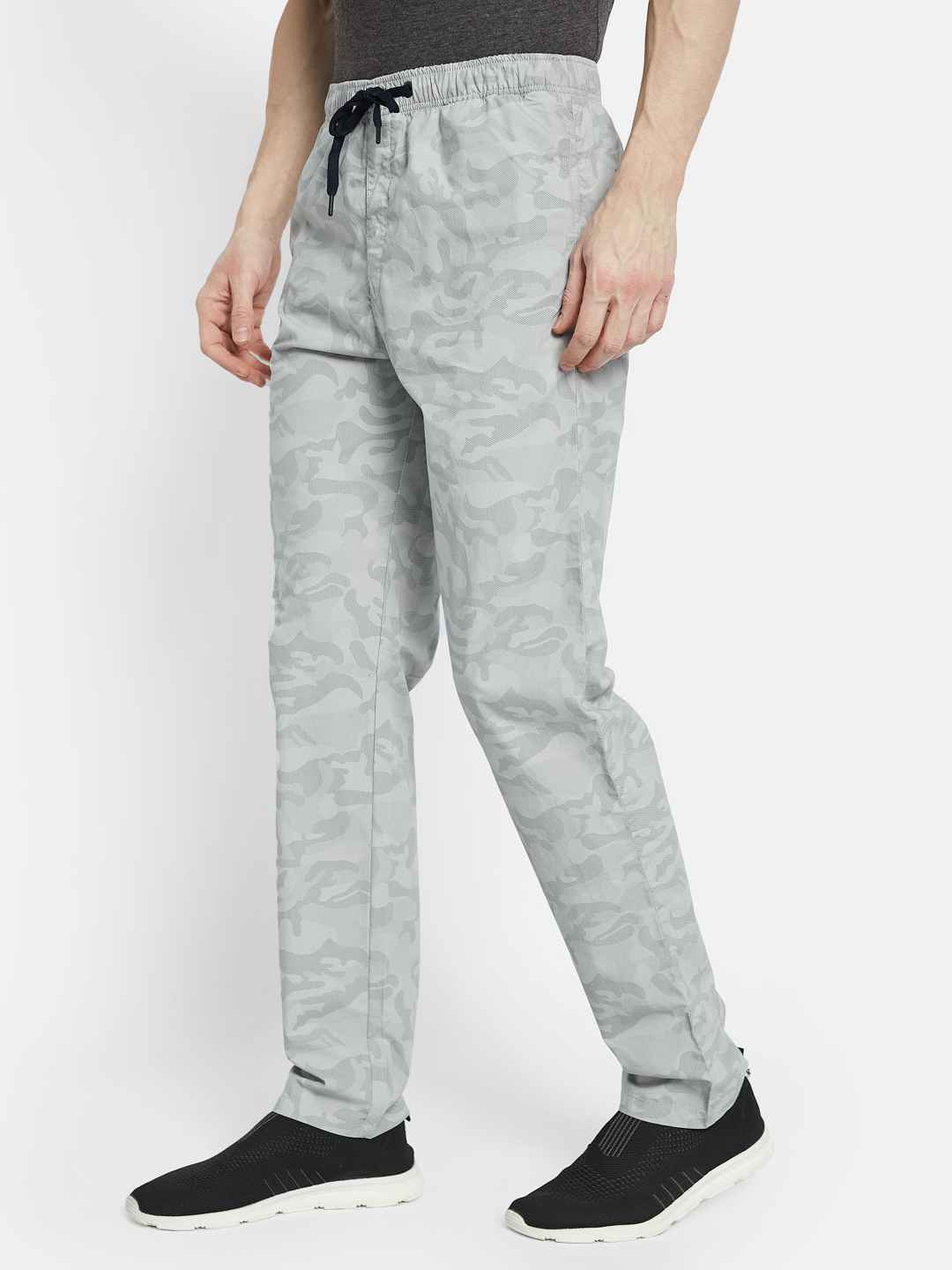 Octave Men Printed Cotton Track Pants