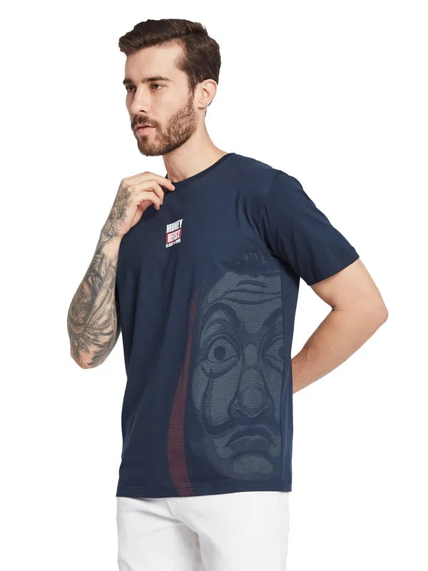 Octave Men Typography Printed Round Neck T-Shirt