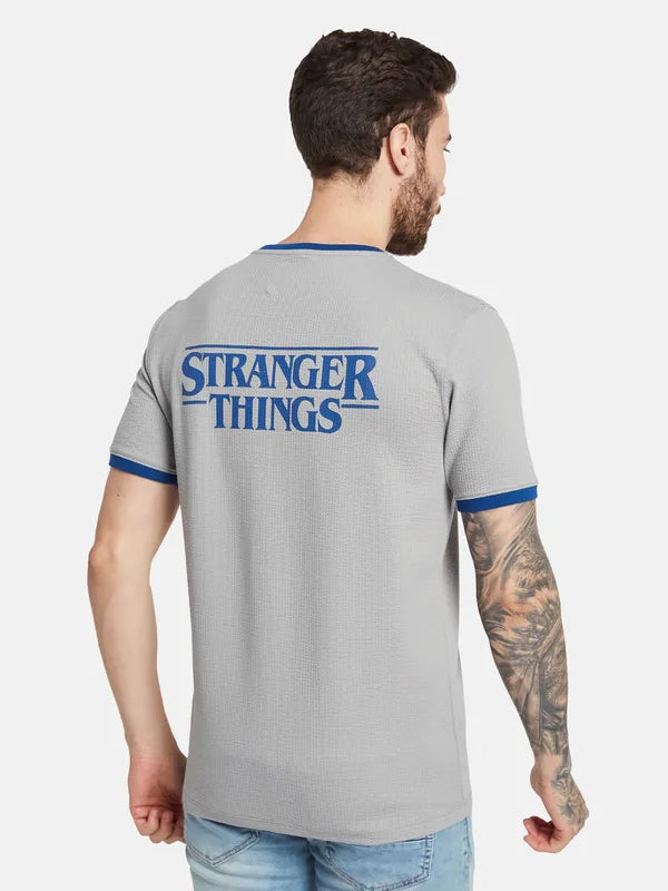 Octave Men Graphic Printed Round Neck T-Shirt