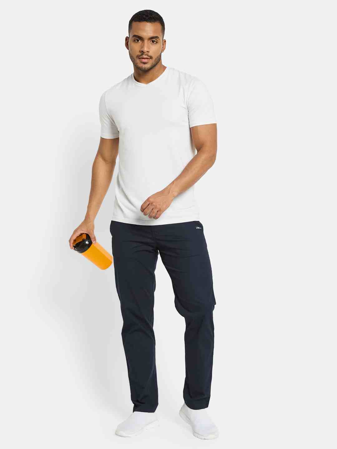 Octave Men Cotton Mid Rise Track Pants