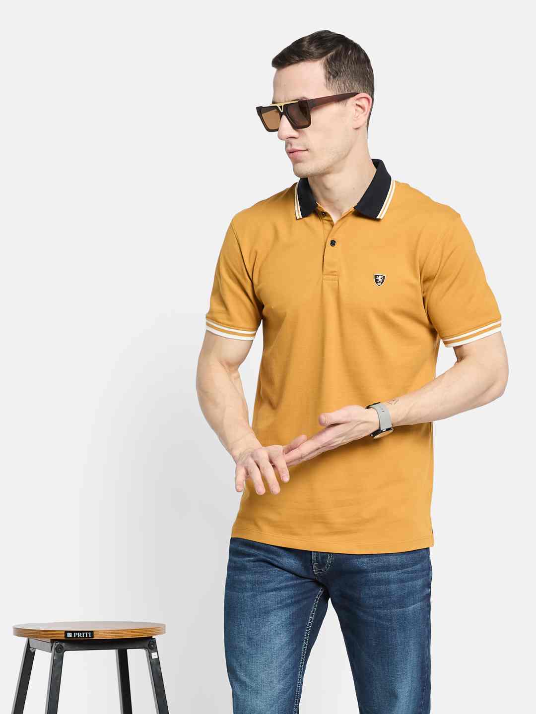Octave Men Polo Collar T-shirt