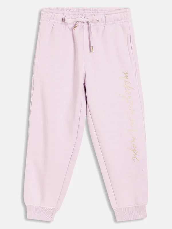 Girls Solid Trackpants