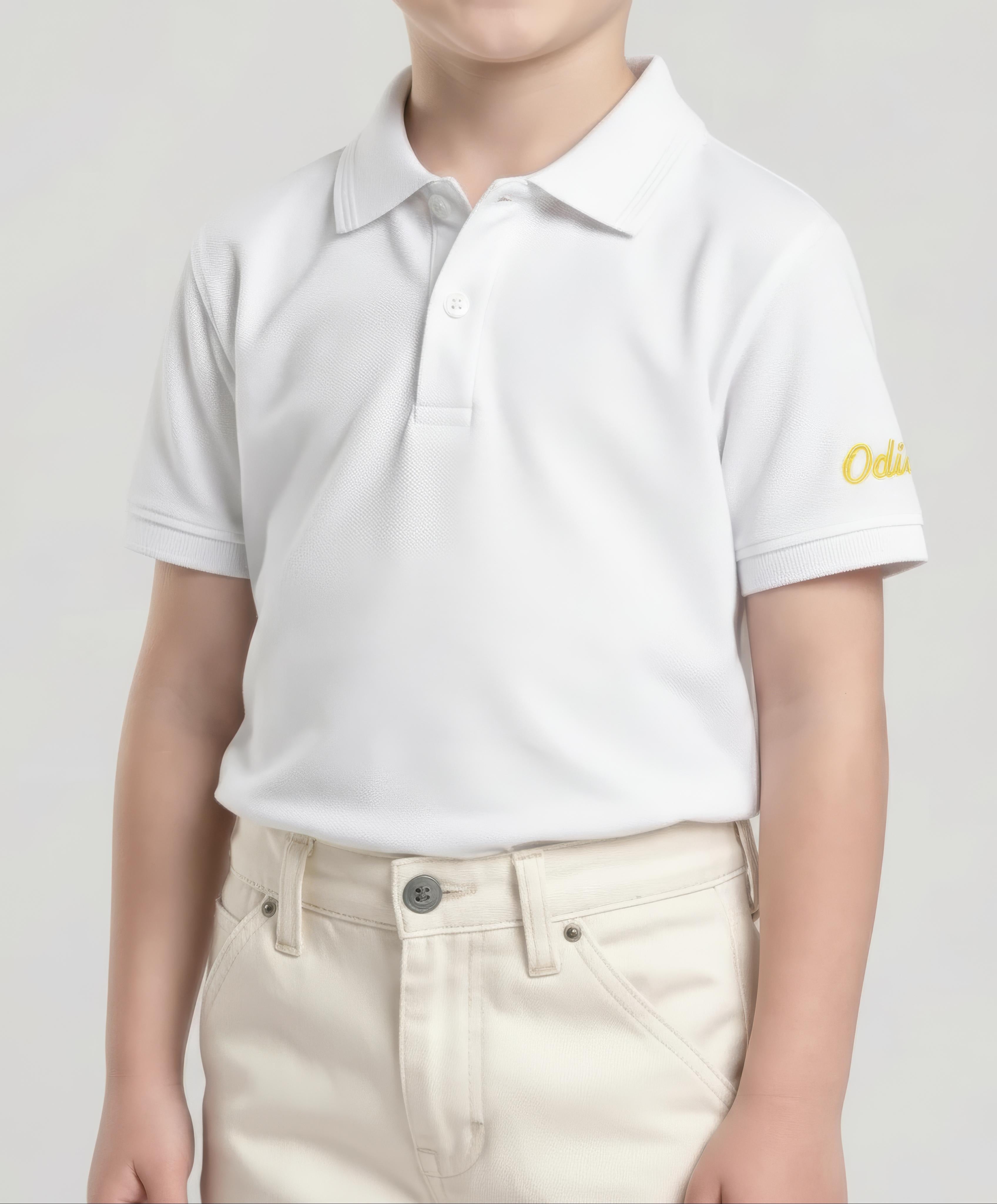 Boy Solid Polo Neck T-Shirt