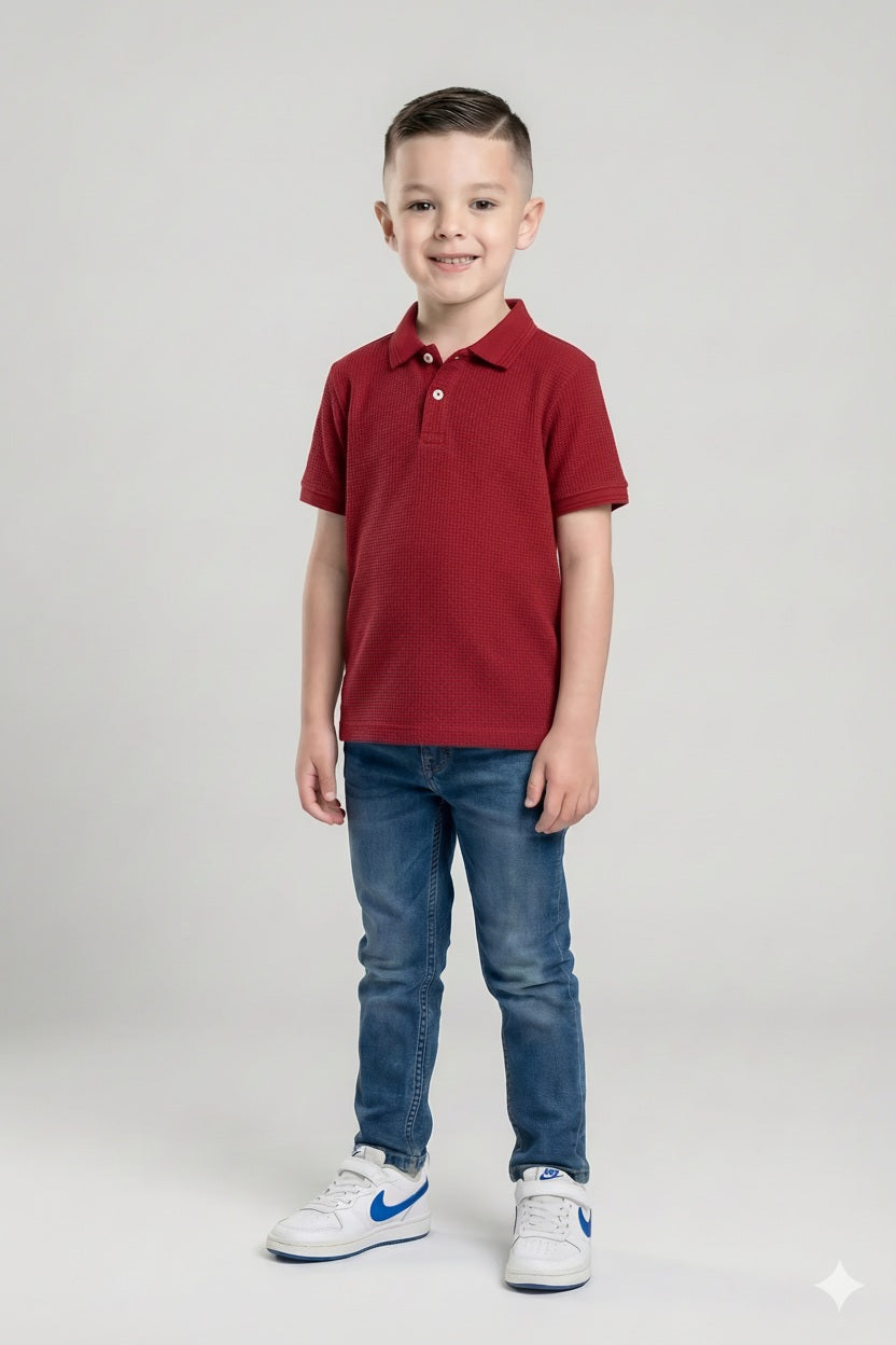 Boys Polo Collar T-shirt