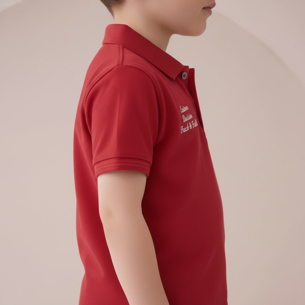 Octave Boys Typography Printed Polo Collar T-shirt