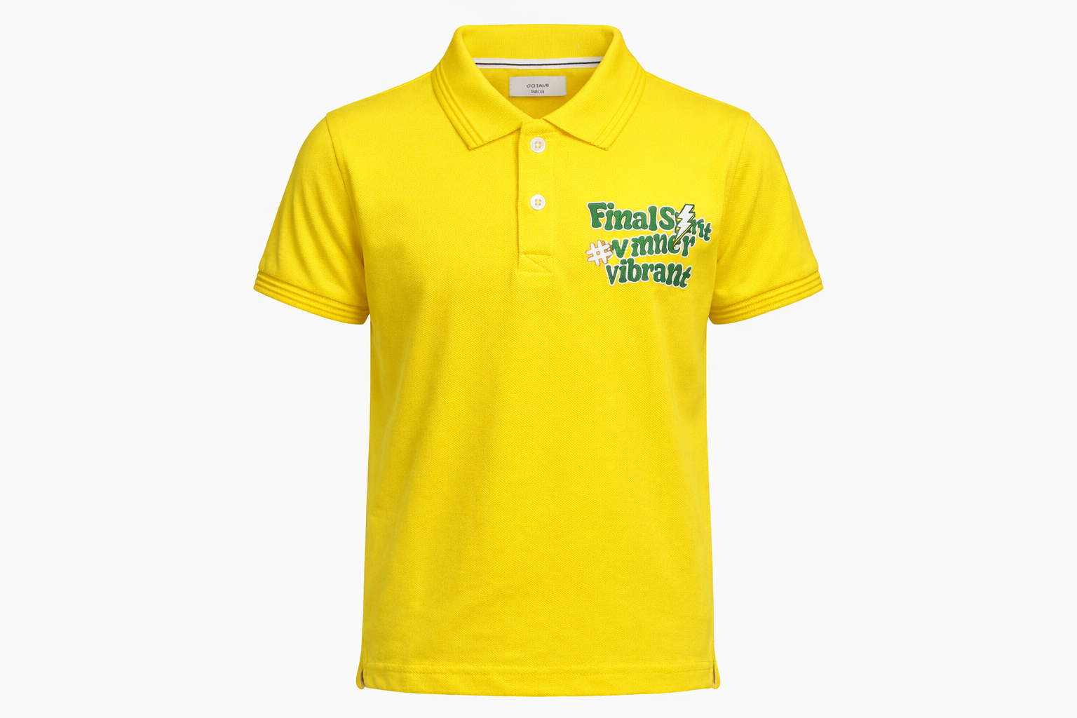 Boy Polo Collar Printed T-Shirt