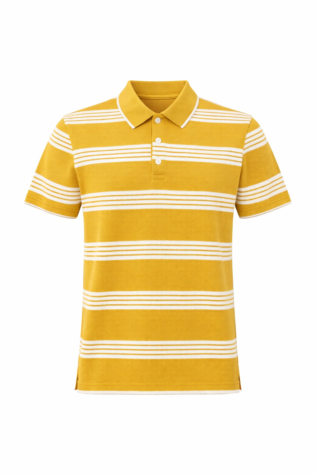 Boys Striped Polo Collar T-shirt