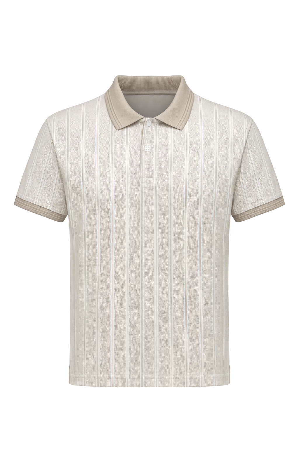 Boys Striped Polo Collar T-shirt