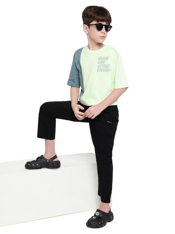 Octave Boys Cotton Mid Rise Track Pants