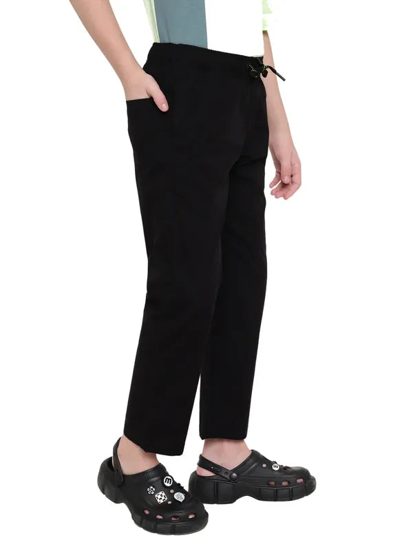 Octave Boys Cotton Mid Rise Track Pants