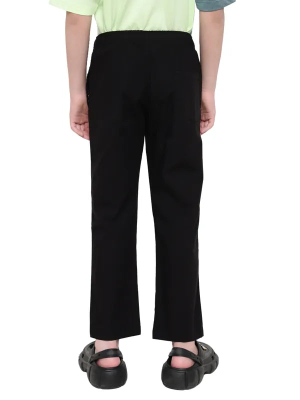 Octave Boys Cotton Mid Rise Track Pants