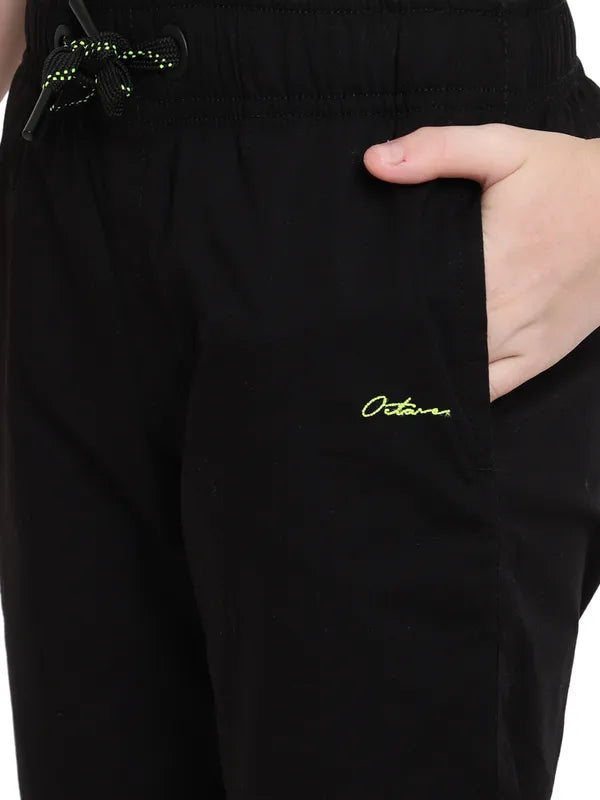 Octave Boys Cotton Mid Rise Track Pants