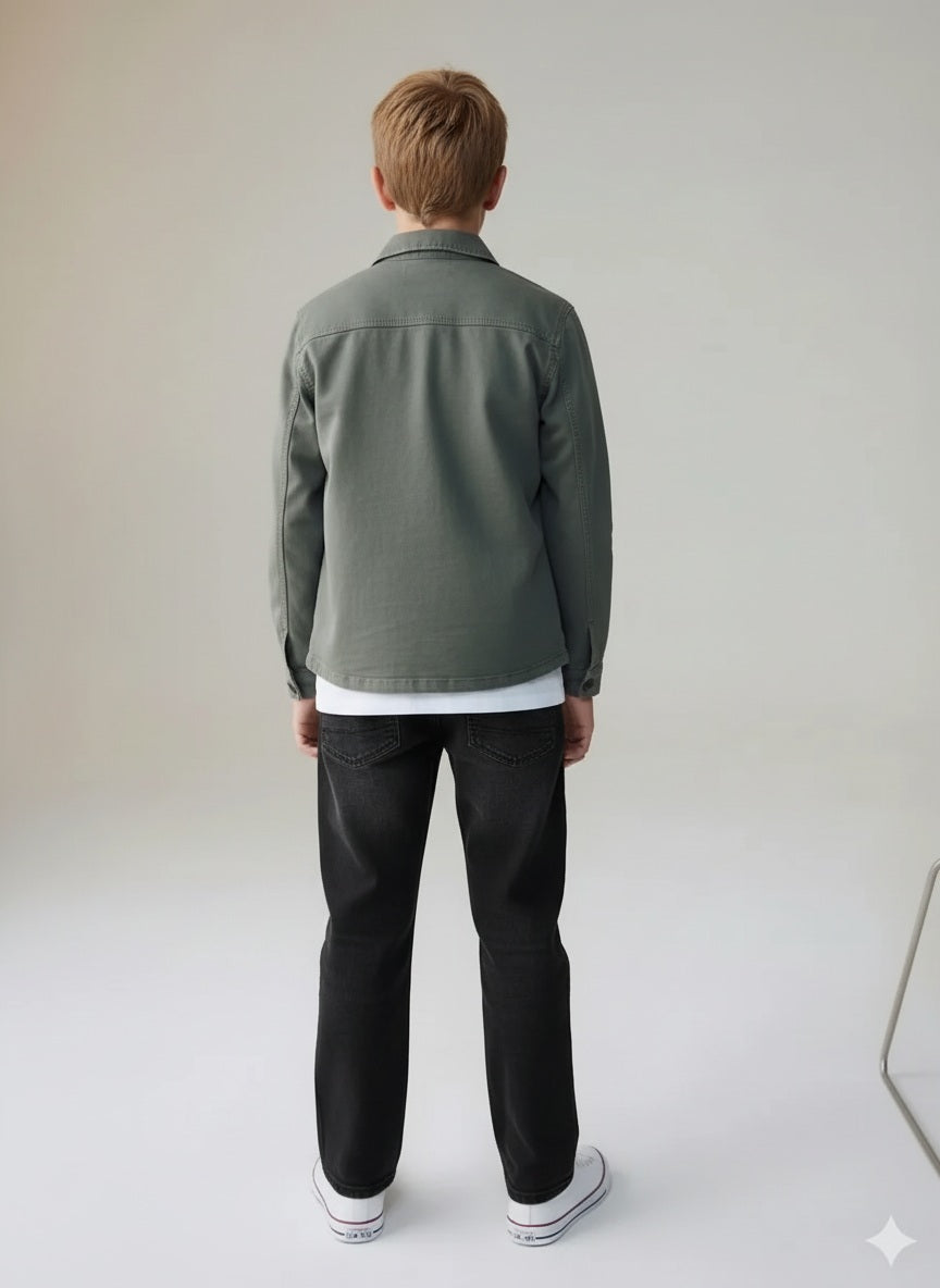 Boys Straight Fit Mid-Rise Light Fade Stretchable Jeans