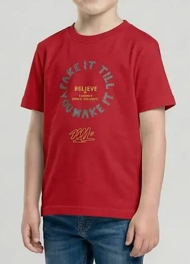 Octave Boys Brick Printed T-shirt