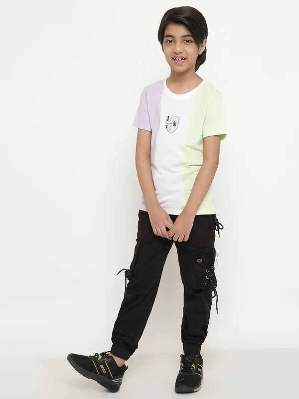Octave Boys Colourblocked Casual T-Shirt