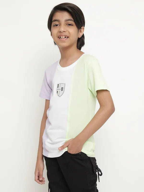 Octave Boys Colourblocked Casual T-Shirt
