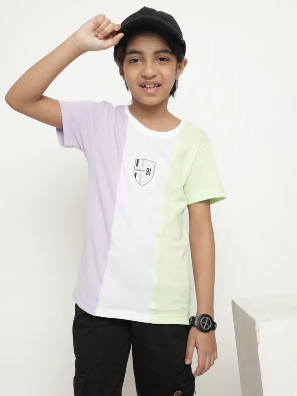 Octave Boys Colourblocked Casual T-Shirt