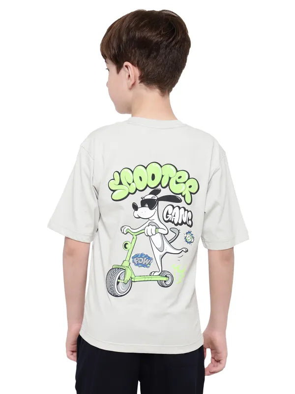 Octave Boys Typography Printed T-Shirt