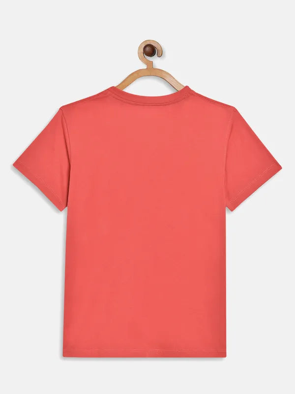 Octave Boys Coral Printed T-Shirt