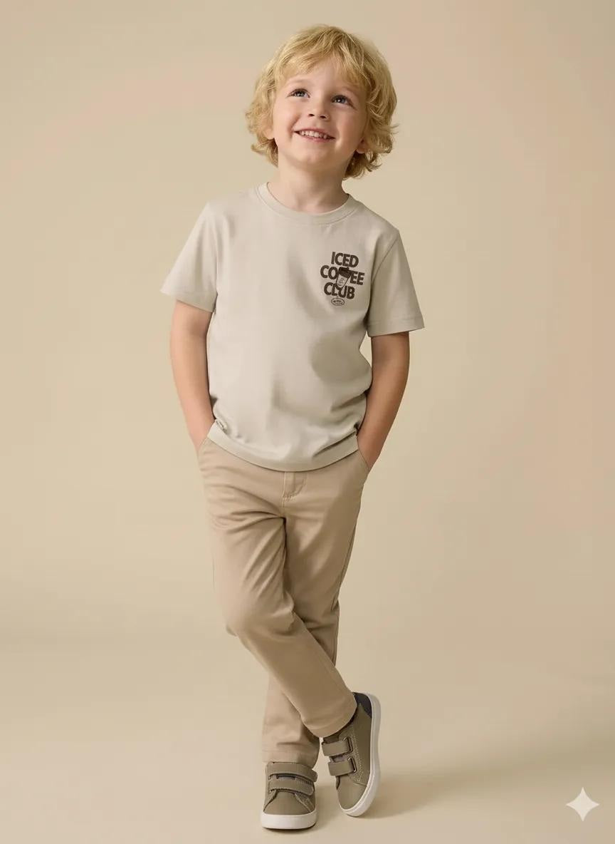 Octave Boys Typography Printed T-shirt