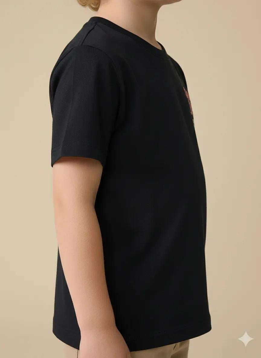 Octave Boy's Printed Round Neck T-shirt