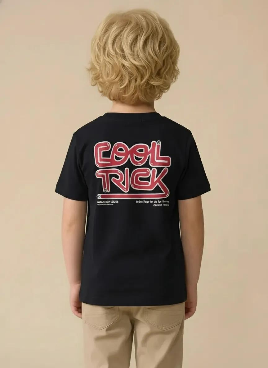 Octave Boy's Printed Round Neck T-shirt