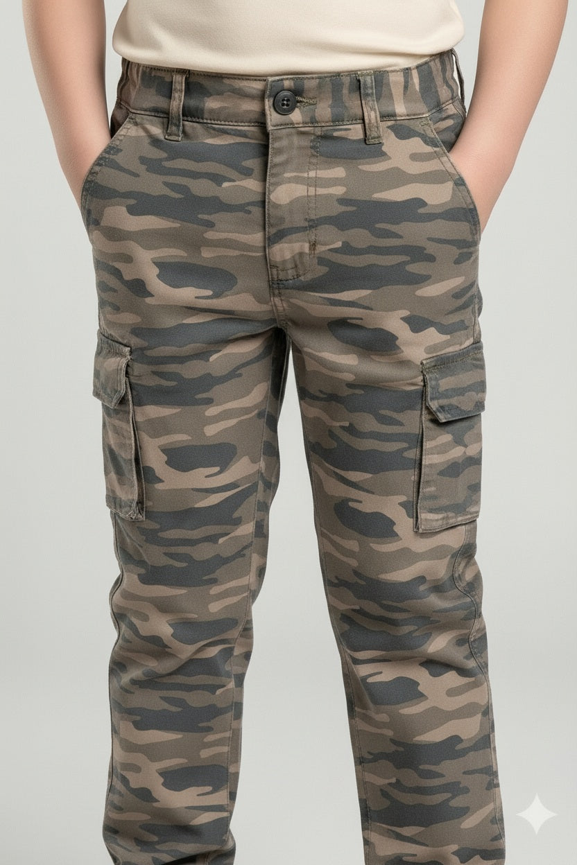 Octave Boys Regular Fit Camouflage Track Pants