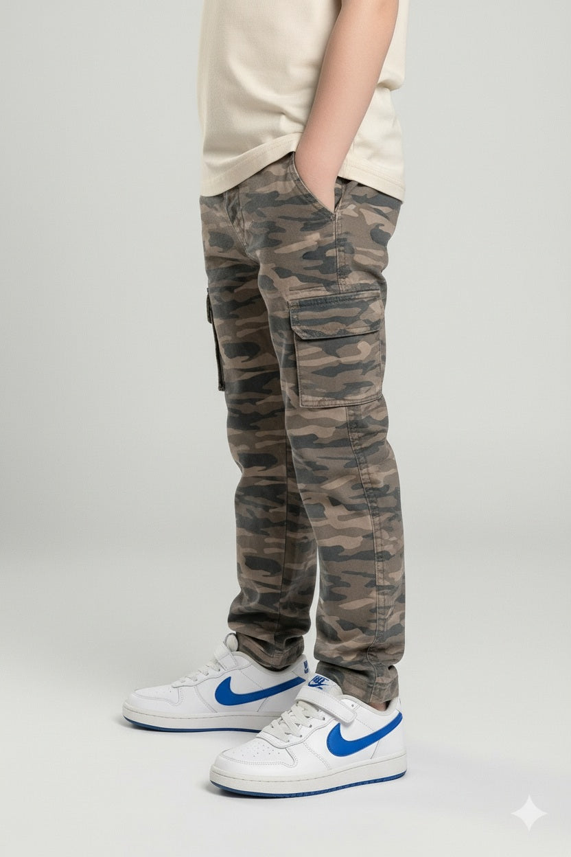 Octave Boys Regular Fit Camouflage Track Pants