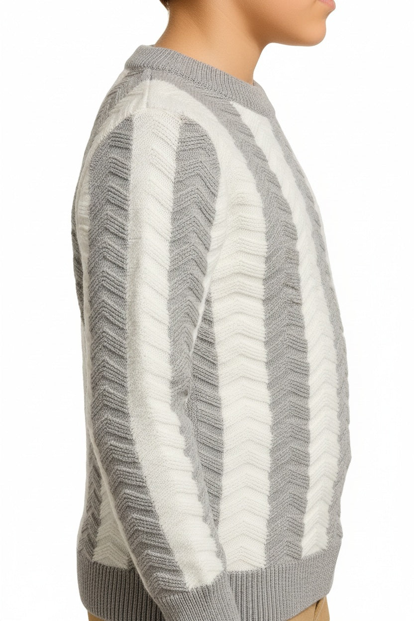 Boys Striped Woollen Pullover