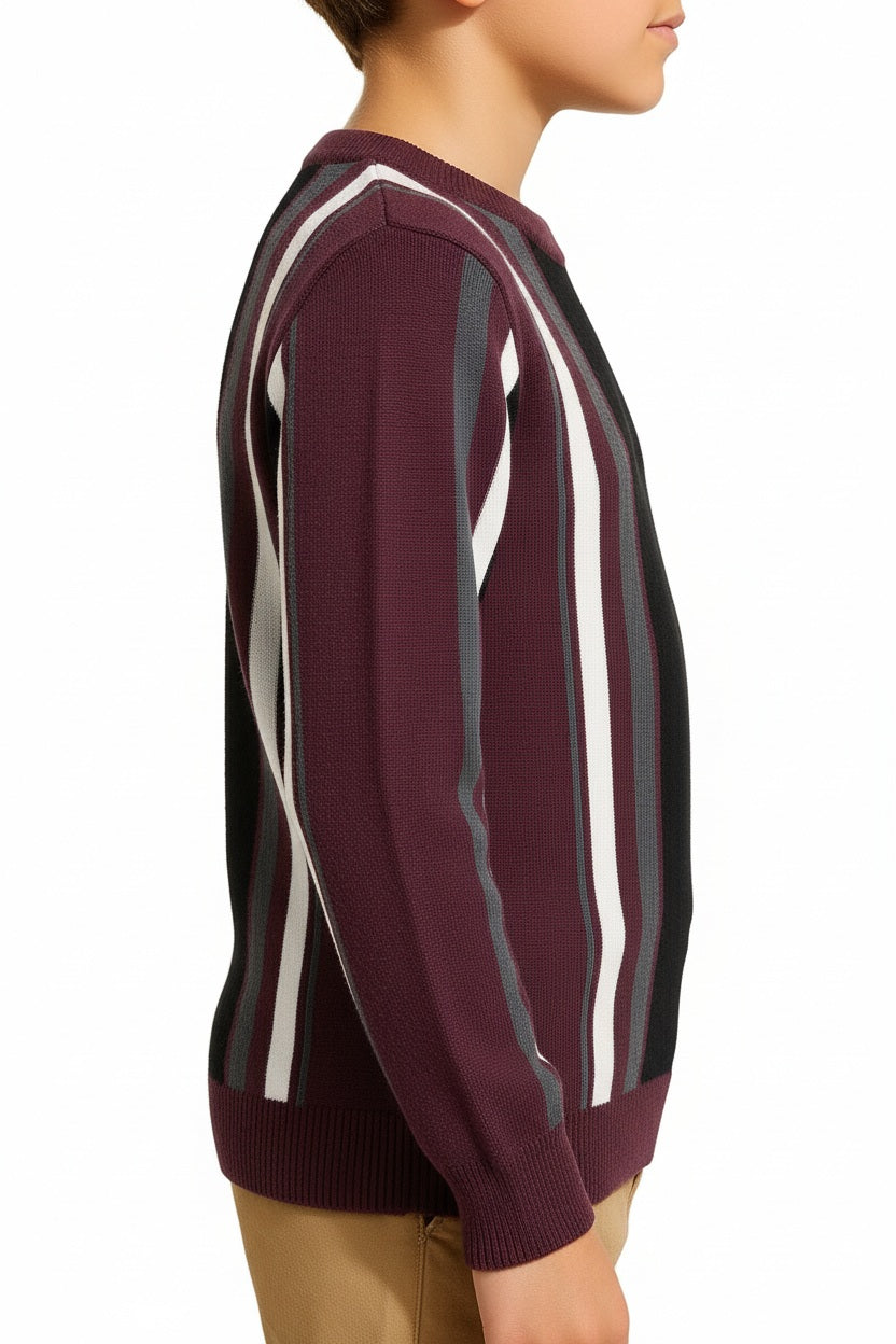 Boys Striped Pullover