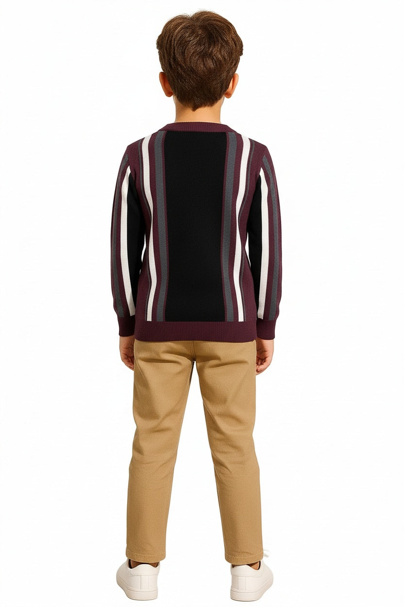 Boys Striped Pullover