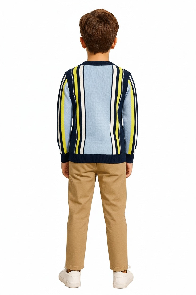 Boys Striped Pullover