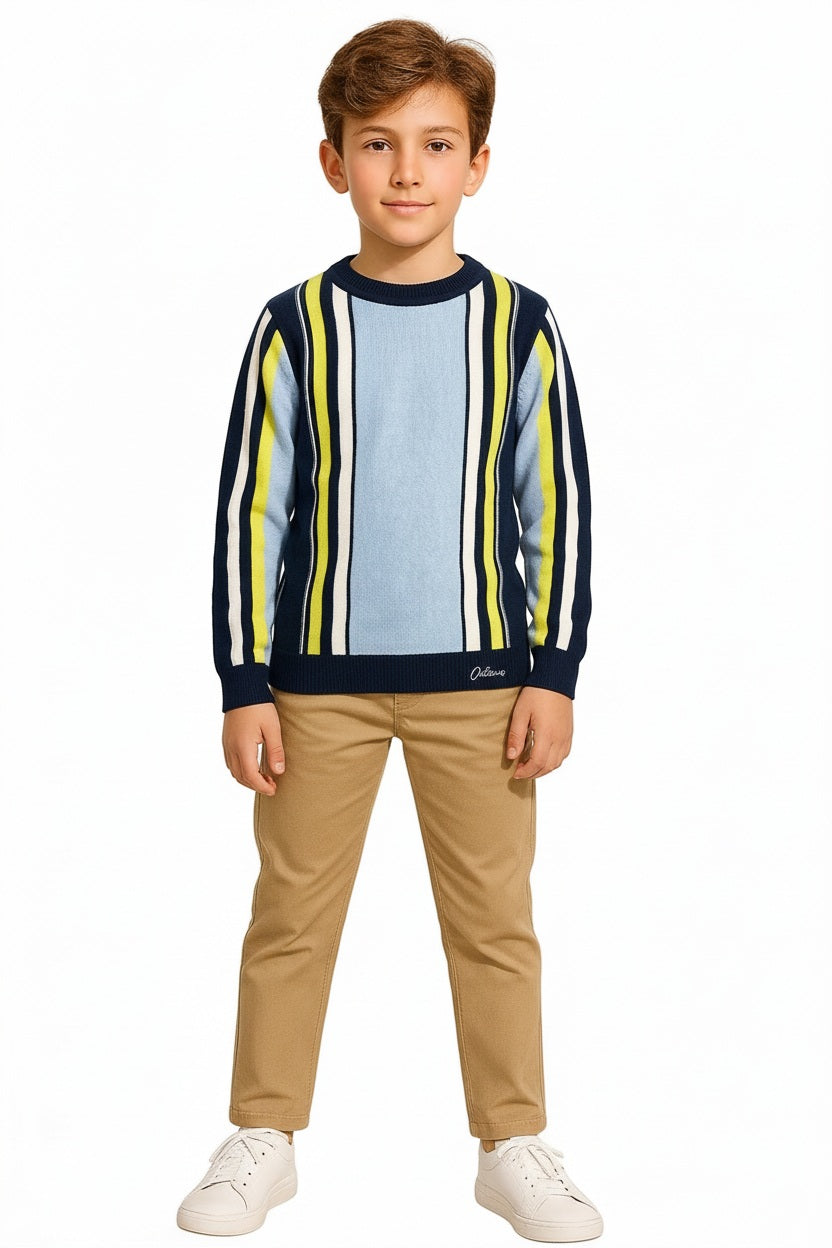 Boys Striped Pullover
