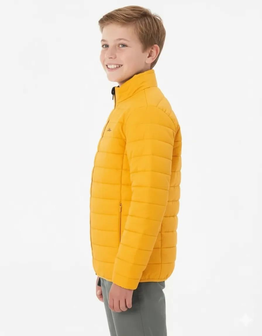 Boy Solid Mandarin Neck Jacket