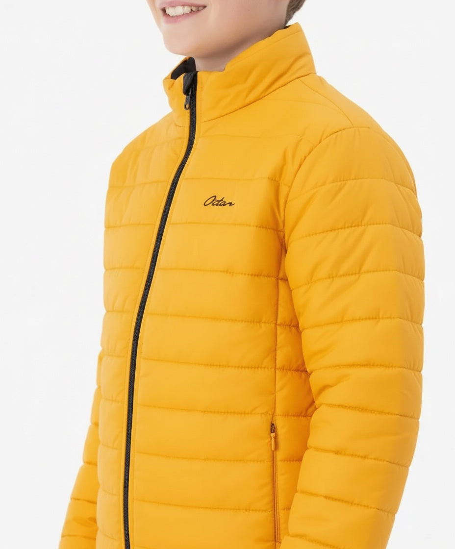 Boy Solid Mandarin Neck Jacket