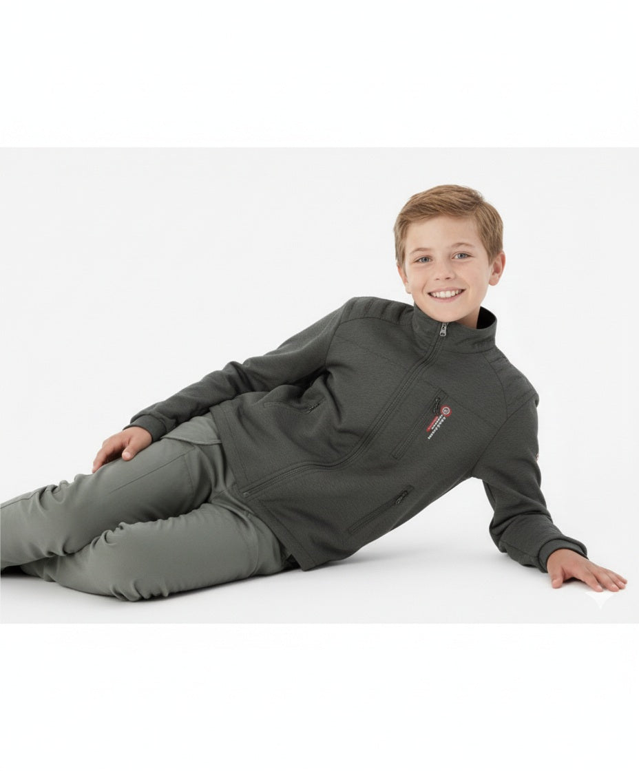 Boys Brand Logo Lightweight Sporty Jacket