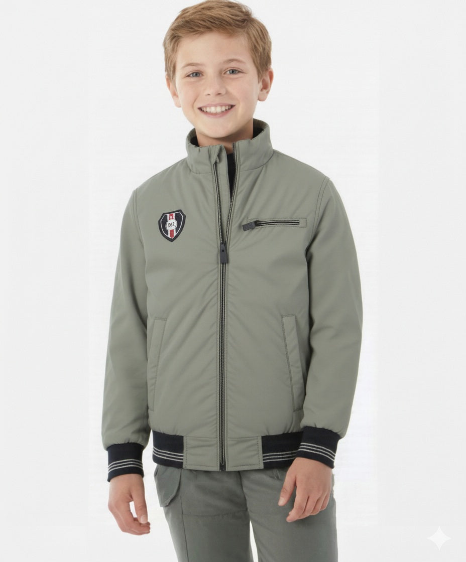 Boys Brand Logo Lightweight Bomber Jacket