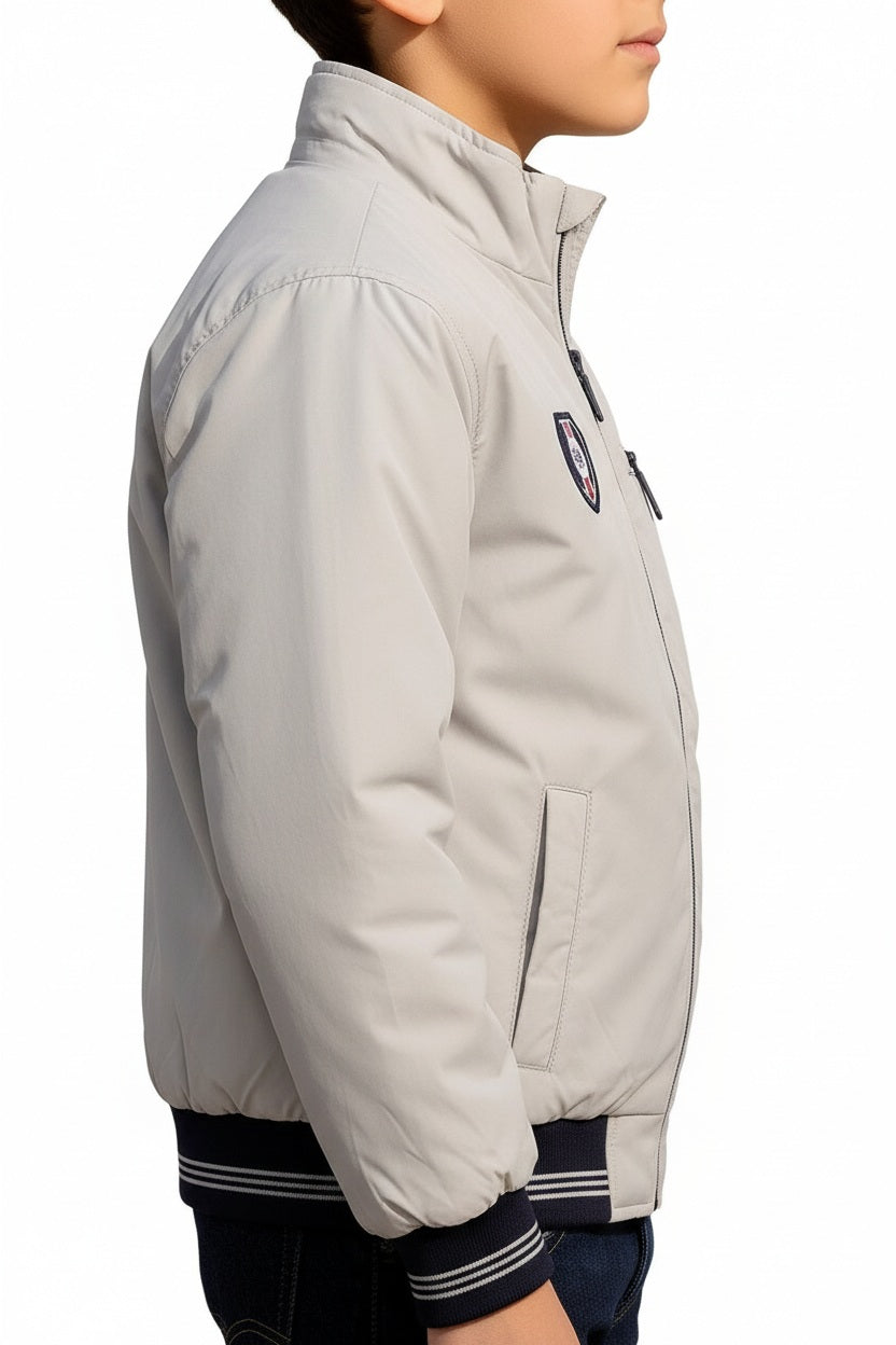 Boys Brand Logo Bomber Jacket