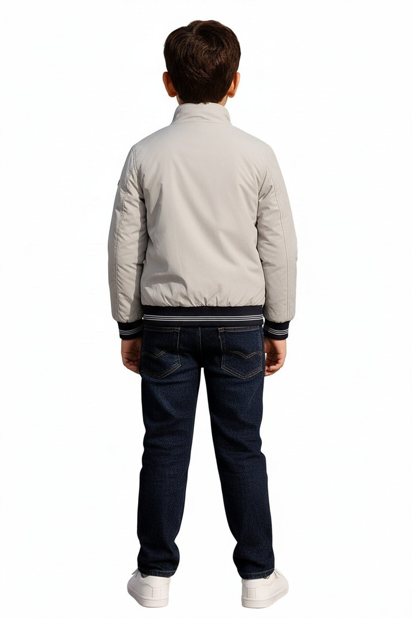Boys Brand Logo Bomber Jacket