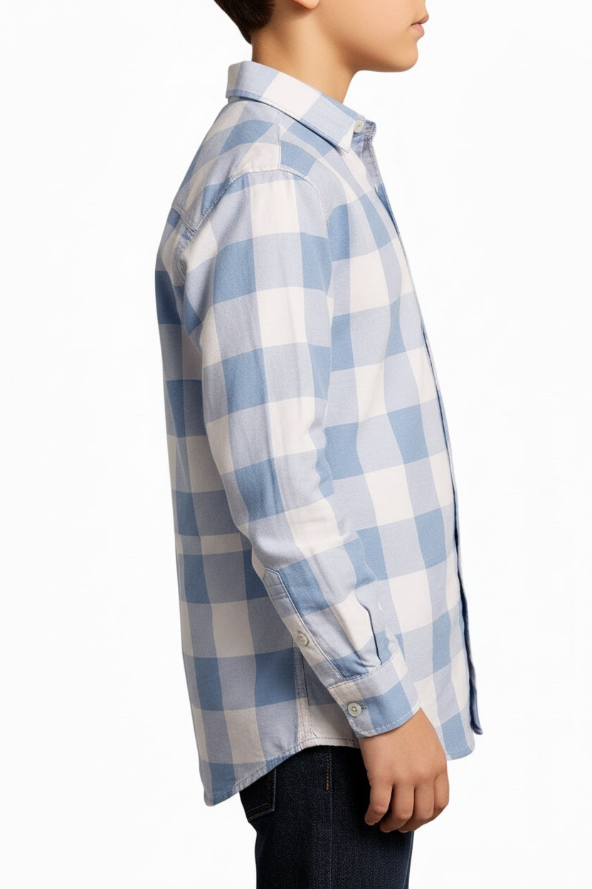 Boys Buffalo Checks Checked Casual Shirt